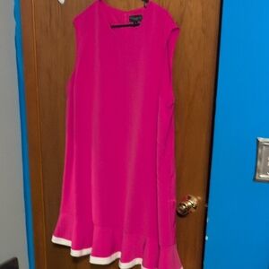 Victoria Beckham Pink Sleeveless Midi Dress
